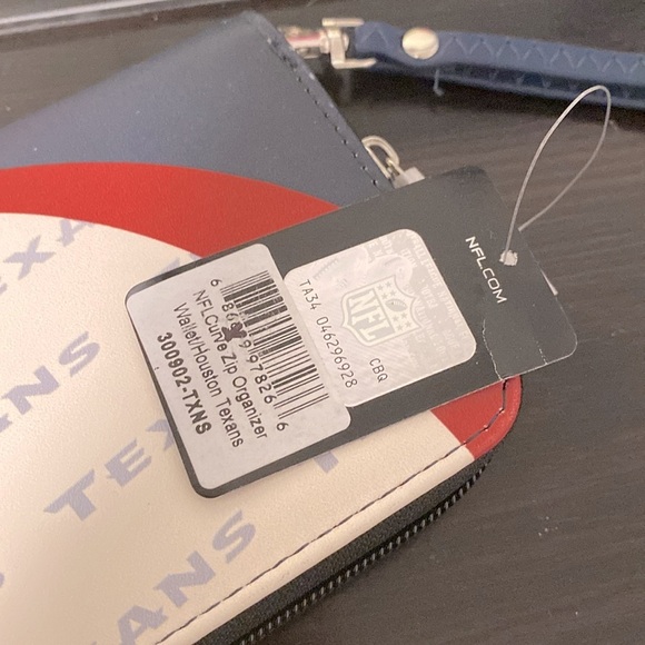 NWT [NFL] Houston Texans Team Fandom Zip-Around Wristlet Clutch Wallet - Picture 7 of 11